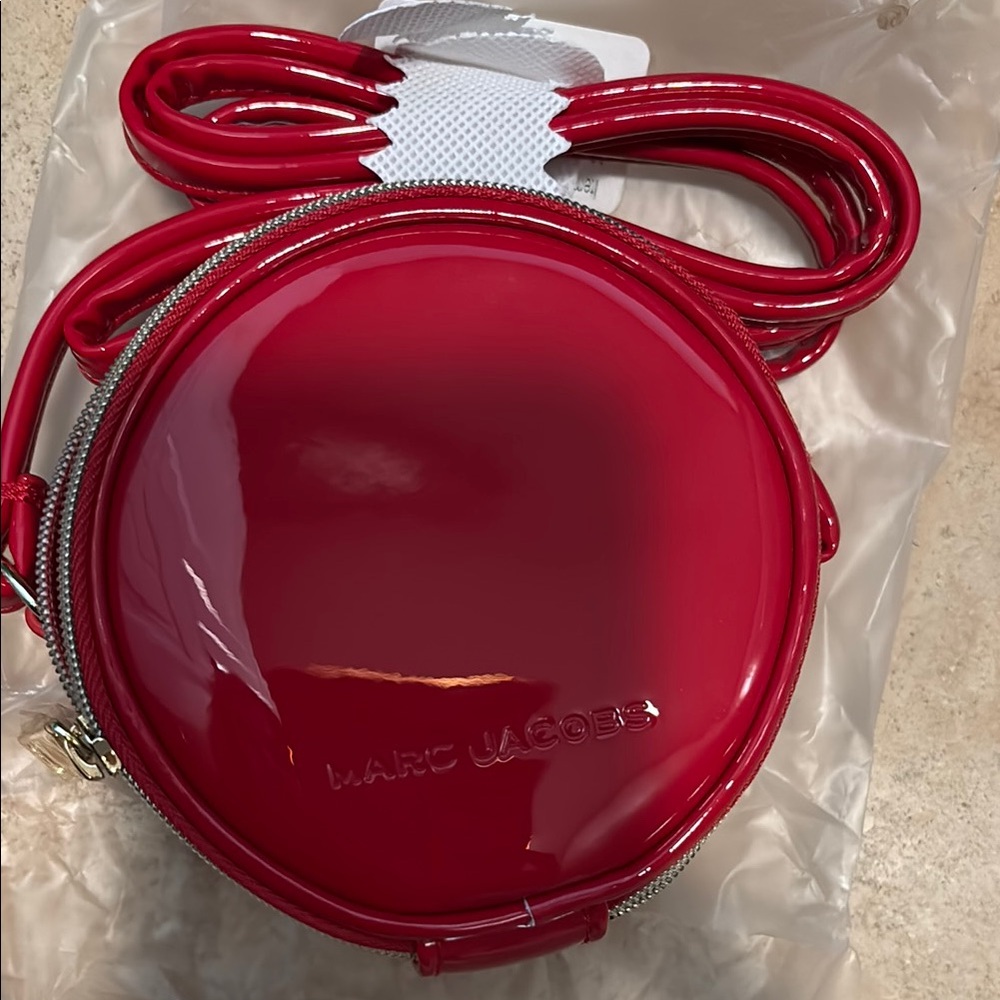 Marc Jacobs Red Round Crossbody Bag